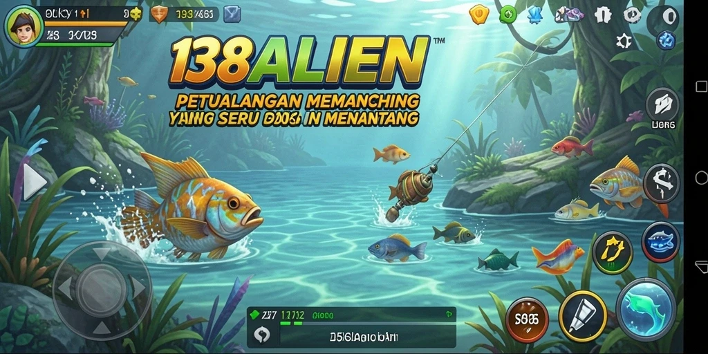 Gameplay seru dalam memancing yang memikat.
