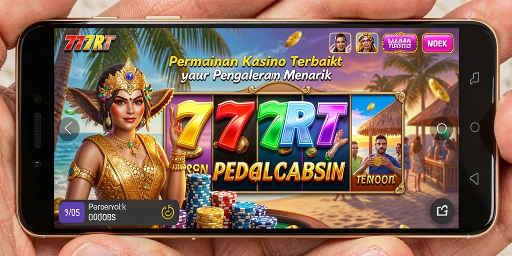 Tampilan gameplay menarik dari 777RT dalam suasana Kasino.