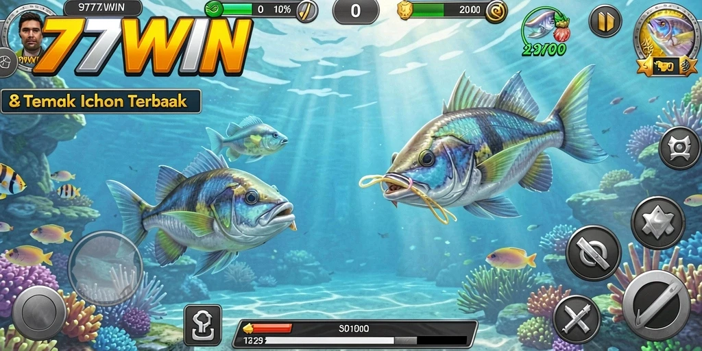 Tampilan gameplay Tembak Ikan yang menarik di 777WIN.