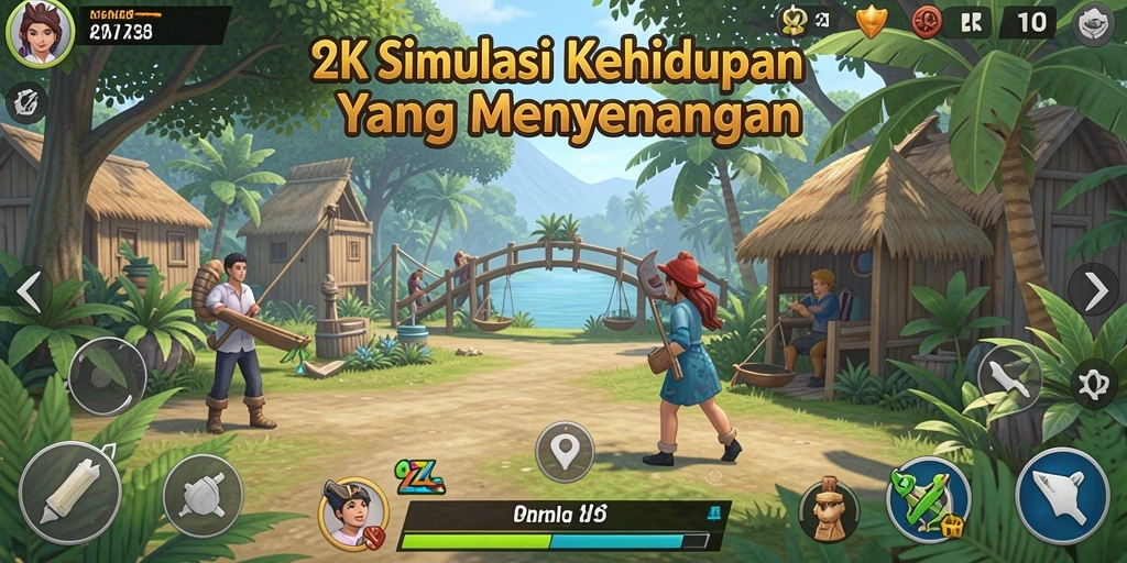 Gameplay 9ZK menampilkan interaksi dan kustomisasi karakter yang menarik.