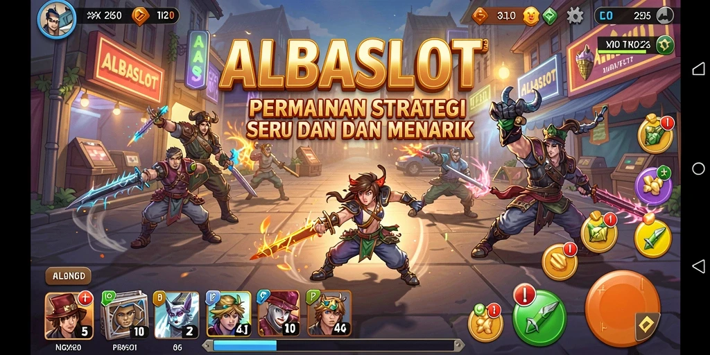 Tampilan gameplay seru dari ALBASLOT dengan strategi mendalam.