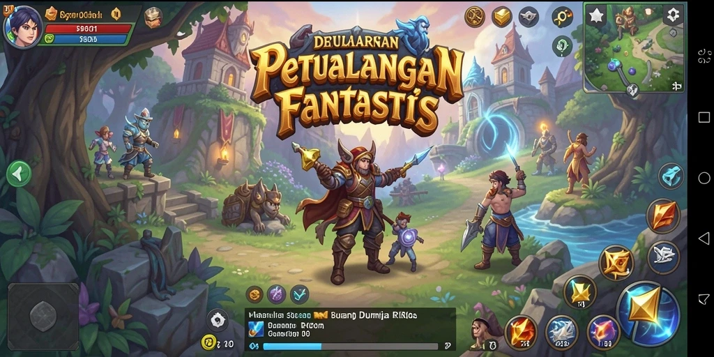 Tampilan gameplay menakjubkan di BARU01 dengan pertempuran seru dan eksplorasi dunia.