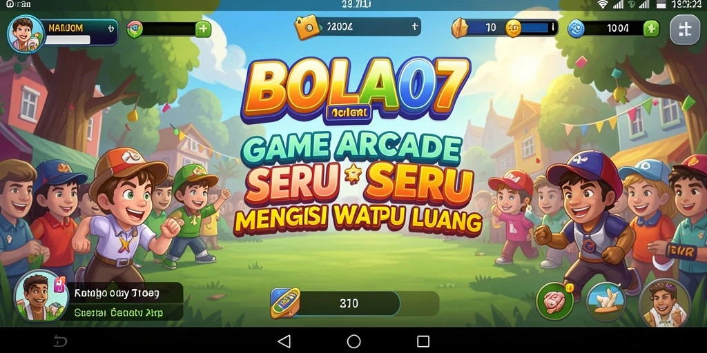 Tampilan gameplay BOLA07 yang mengasyikkan di arena Arcade.