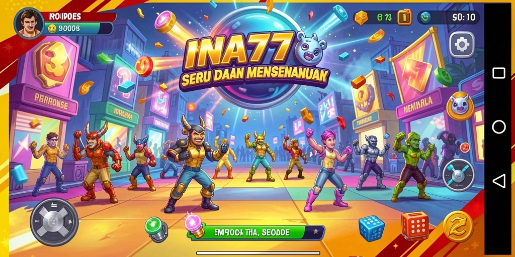 Screenshot menampilkan keseruan gameplay Arcade INA777 dengan grafik yang menarik.