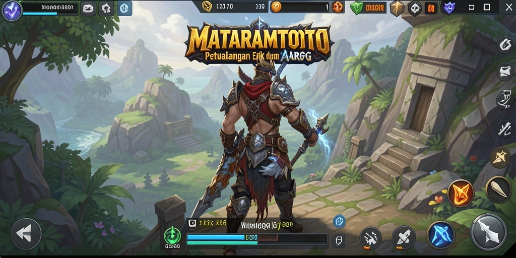 Tangkapan layar menampilkan aksi seru dalam game ARPG MATARAMTOTO.