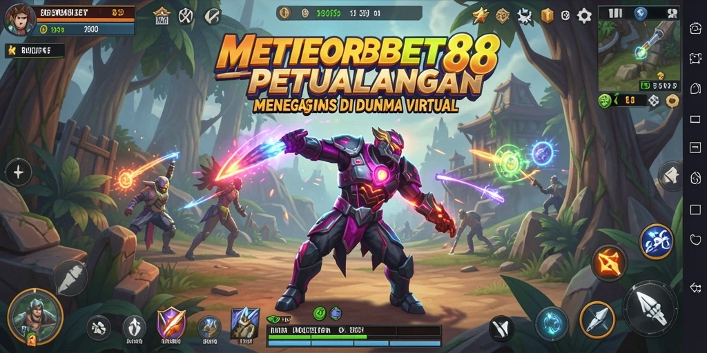 Screenshot gameplay METEORBET88 dengan petualangan yang menegangkan.