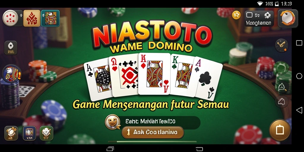 Screenshot gameplay NIASTOTO menampilkan keseruan bermain Domino.