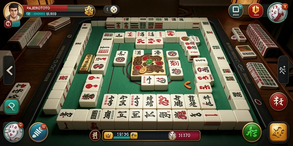 Tampilan menarik dari gameplay Mahjong di PAJEROTOTO.