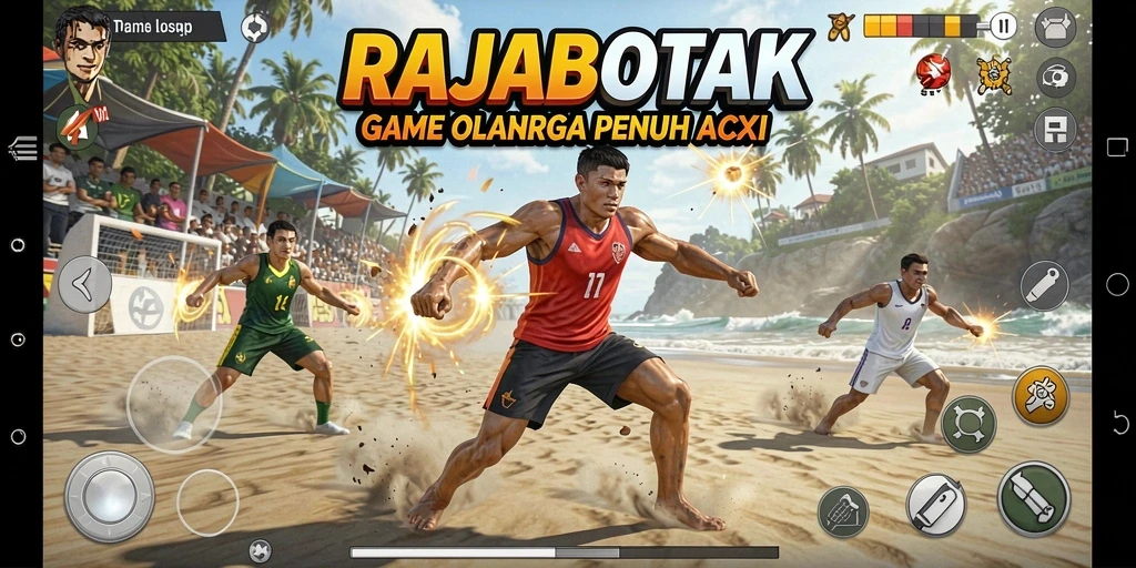 Tampilan utama gameplay RAJABOTAK yang seru dan mendebarkan.