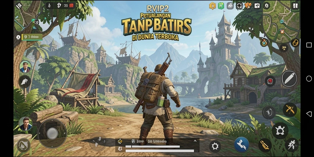 Menampilkan gameplay seru dalam dunia terbuka RVIP2.
