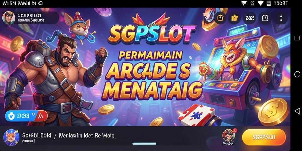 Screenshot gameplay SGPSLOT menampilkan aksi seru di dalam permainan Arcade.