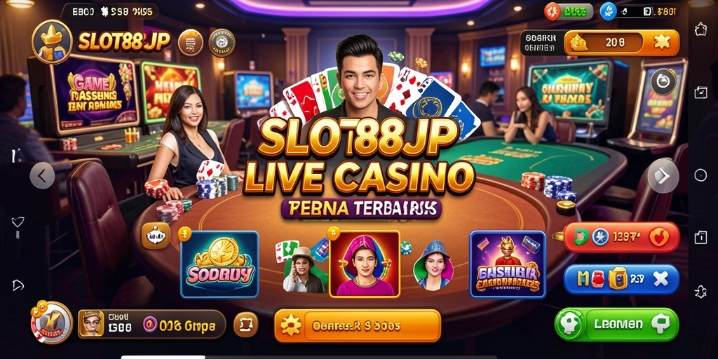 Gameplay Live Casino SLOT88JP yang seru dan interaktif.