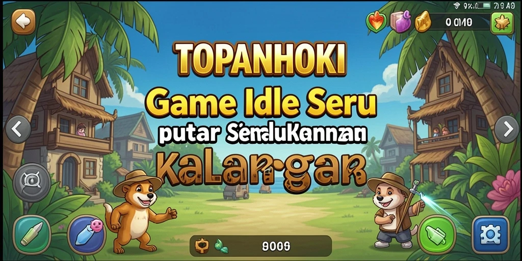 Tampilan gameplay seru di TOPANHOKI dengan karakter unik.